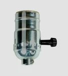 New!! Jandorf Nickel Metal Turn Knob Socket Medium Base 250 Watt Volt. Fixed Price $11.99.