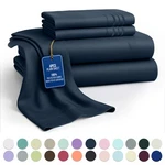4 Piece Bed Sheet Set Microfiber Hotel Luxury Ultra Soft Deep Pocket Sheets. Fixed Price $19.99.