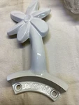Set Of 5 New Ceiling Fan Flower Daisy Blade Brackets White Harbor Breeze #5183. Fixed Price $29.99.