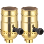 Dicuno Ul Listed 3-way Lamp Socket Replacement, E26 Standard 2-pack, Gold. Fixed Price $13.14.