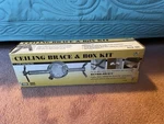 Hubbell Ceiling Brace & Box Kit , No. 937, 2-1/8 Deep Steel Box, Open Box-new. Fixed Price $12.00.