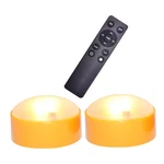 2 Pcs Halloween Led Pumpkin Light Remote Timer Flickering Flameless Candle. Fixed Price $30.69.
