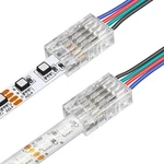 Rgbzone 25pcs 4 Pin 8mm Led Strip Connectors Gapless Solderless To .... Fixed Price $23.23.