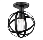 Globe Electric Tatum 1-light Dark Bronze Flush Mount Ceiling Light. Fixed Price $19.95.