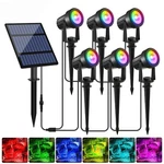 T-sunus Solar Spot Lights Outdoor Color Changing 6-in-1, Landscape Spot.... Fixed Price $91.78.