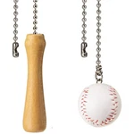 Baseball And Bats Ceiling Fan Pull Chain Ornaments Extender With. Fixed Price $13.23.