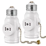 2 Outlet Light Socket Adapter, E26 Bulb To Splitter,converts Mediu. Fixed Price $15.99.