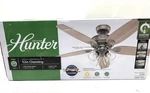 Hunter Channing 52 In. Express Indoor Matte Silver Ceiling Fan With Light Kit. Fixed Price $119.99.