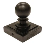 Nuvo Iron Pcb03 4" X Ball Post Cap Black. Fixed Price $30.55.