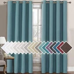 H.versailtex Linen Blackout Curtain 108 Inches Long For Bedroom/living Room Ther. Fixed Price $14.24.