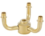 B&p Lamp Solid Brass 3-arm Cluster Body. Fixed Price $50.09.