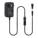 Aspentek Dc 12v Power Supply Adapter 1a With Inline On Off Switch For Small Led. Fixed Price $13.19.