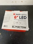 Elco El713ct5w Led 6" Sloped Baffle Trim - 1050 Lumens 5000k White. Fixed Price $55.99.