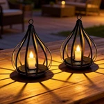 Kagoling Solar Lanterns Outdoor Waterproof, Lights With Flicker.... Fixed Price $38.42.