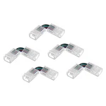 Meccanixity L Shape 4 Pin Led Connectors, 8mm Wide 90 Degree Angle Corner.... Fixed Price $17.99.