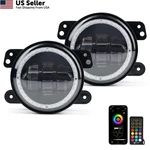 Xprite Fog Lights With Rgb Halo Angel Ring And Turn Signal Light, Ir 4",. Fixed Price $120.66.