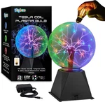 Playbees Colorful Plasma Ball 7-inch Tesla Coil Globe. Fixed Price $60.96.