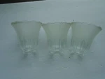 Hampton Bay Ceiling Fan Replacement Globe/ Shades Frosted Lined Scallop. Fixed Price $30.00.