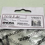 Nora Lighting Flexible Rail 4 Ceiling Connector Silver Nrs90-n14s. Fixed Price $15.00.
