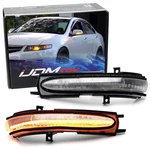 Clear Lens Full Led Stip Sequential Blink Side Mirror Lamps For 04-08 Acura Tsx. Fixed Price $60.09.