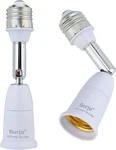 Borju Light Socket Extender 2-pack , 4.5 Inch Extension, 360 White. Fixed Price $18.89.