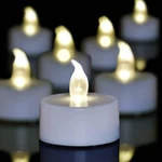 Candlium Led Tea Lights - 12 Pack Flameless Battery Pack, Warm White. Fixed Price $7.99.