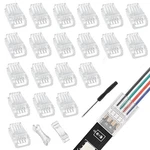 Eplzon 4 Pin 8 Mm Led Strip Connector - Rgb Lights Adapter (20pcs) 8mm. Fixed Price $14.43.