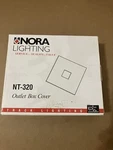 Nora Lighting Nt-320w White Track Outlet Box Cover. Fixed Price $12.00.