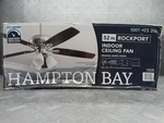 Hampton Bay Rockport 52 In. Indoor Led Brushed Nickel Ceiling Fan 1001673208. Fixed Price $39.99.
