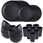Supernal Wheat Straw Dinnerware Sets,plates And Bowls Set, Dish Sets For 8, Unbr. Fixed Price $49.99.