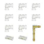 Pautix 8mm 2-pin Cob Connector 8pcs L-shaped/corner L-shaped. Fixed Price $23.23.