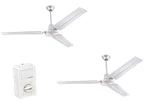 Ciata 2 Pack Garage Ceiling Fan, 56 Inch Three Blade Pack, Brushed Nickel. Fixed Price $151.77.
