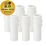 Patikil 3 Inch Tall Candle Covers Sleeves, 6pcs Plastic E12 Inch, White. Fixed Price $15.41.