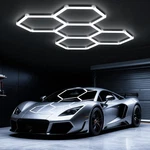 Ipackorin Hexagon Garage Lights: 168w 5 Grids Led Lights, 6500k Ultra Br. Fixed Price $83.05.