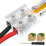 Hitlights 12 Pack 8mm Led Strip To Wire Connector 2 Pin Solderless Kit 12pcs. Fixed Price $27.99.