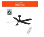 Hampton Bay Morland 52" Smart Matte Black Indoor Outdoor Ceiling Fan Led Remote. Fixed Price $99.95.