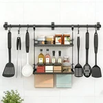 Nadamoo Kitchen Utensil Hanger And Spice Rack With Towel Holderwall Mount Space. Fixed Price $54.78.