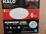 Halo 6in 3000k Led Recessed Light Trim (6-pack) Hlce609930-6p-ca. Fixed Price $34.99.