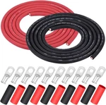 Igreely 4 Awg Gauge Wire Welding Battery Pure Awg, 10ft Red+10ft Black. Fixed Price $71.23.