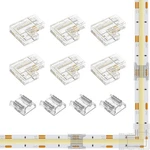 Cob 10mm/0.39in Width Led Connector Kit 6pcs 3 Pin Transparent Gapless L-shaped. Fixed Price $14.94.