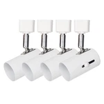 White Line Voltage Track Lighting Heads E26 H Type(no Bulb), Etl Listed,4pack. Fixed Price $75.37.