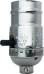 Royal Designs Push Through Lamp Socket Incandescent Or Led Bulb, Polished Nickel. Fixed Price $26.95.