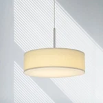 Cal Lighting 14" Height Metal And Fabric Pendant, Off White - Fx-3731-ow. Fixed Price $335.00.