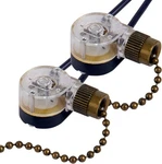 Pull Chain Switch Zing Ear Ze-109 Ceiling Fan Light Bronze. Fixed Price $10.52.