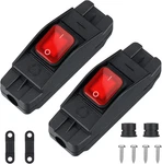 Kingdder 2 Pieces Waterproof Inline Cord Switch Ac/dc 12v-250v Heavy Duty Button. Fixed Price $21.11.