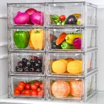 Clemate 8pack Clear Stackable Kitchen Storage Organizer Pantry Organizers. Fixed Price $80.47.