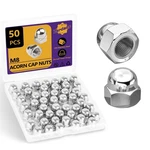 M8-1.25mm Acorn Cap Nuts, 50pcs Metric Hex Nuts Stainless Steel 18-8 (3.... Fixed Price $14.44.