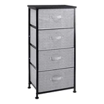 Amazon Basics Fabric 4-drawer Storage Organizer Unit For Bedroom Closet, Black. Fixed Price $64.67.