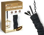 Royal Designs Cc-17-blk Black 4' Cord & Chain Cover Silktype Fabric Touch. Fixed Price $64.26.