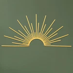 Sun Gold Metal Wall Decor Minimalist Sparkle Art Boho Abstract Sc. Fixed Price $24.58.